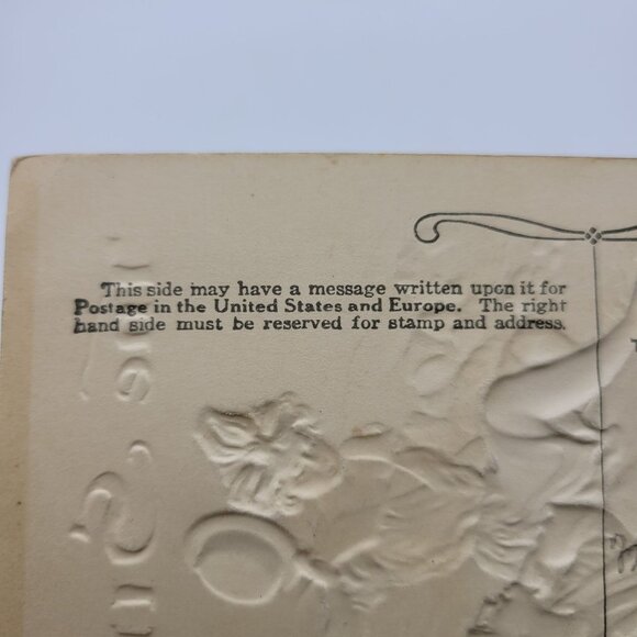 Vintage "The Siren" Embossed Couple on a Rock Postcard - Picture 5 of 6